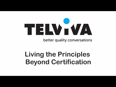 Living the principles beyond certification